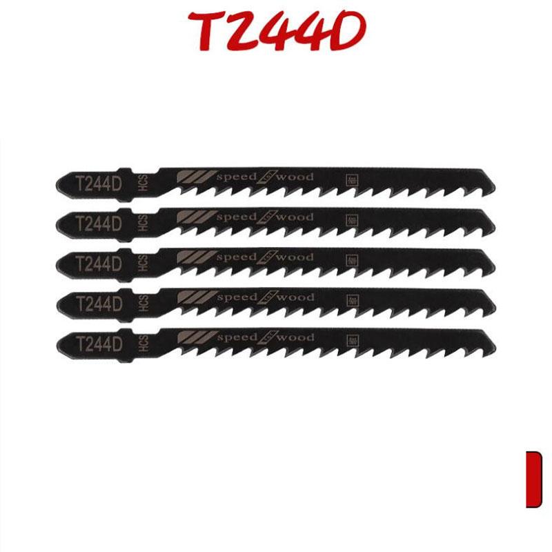 Набор из 5/10 полотен для лобзика с Т-образным хвостовиком HCS, различные полотна для лобзика по дереву, пластику и металлу для Black & Decker Metabo