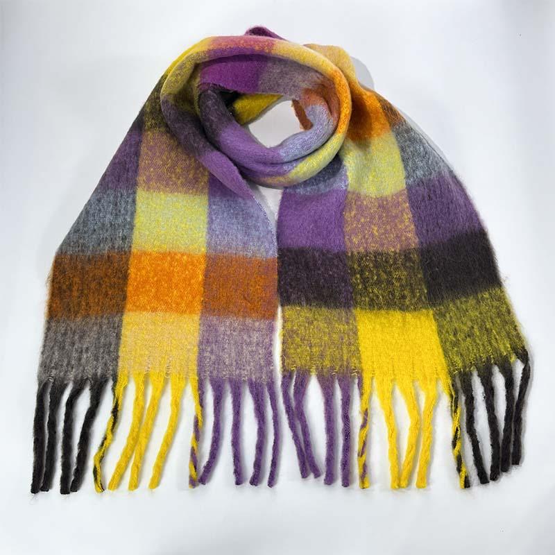Scarf Warm Scarf Large Shawl Plaid Plaid