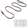 Long Leather Braided Dog Leash Brown Dog Traction Rope Pet Products   Medium Large Pet