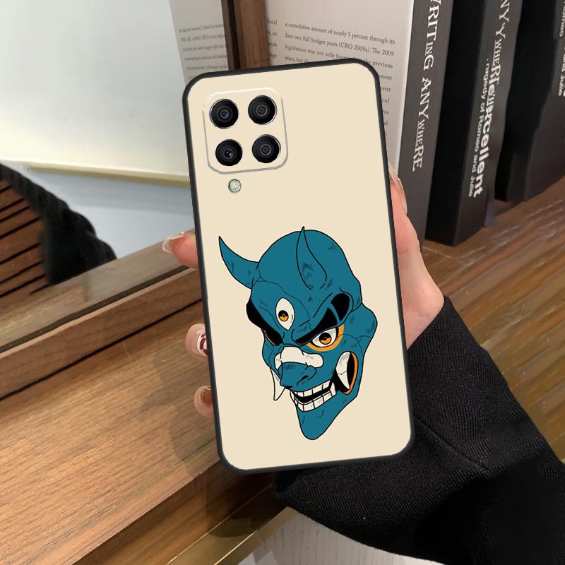 Японская маска демона Они Хання Чехол для Samsung Galaxy M35 M15 M55 M56 M36 M16 M06 M31 M13 M33 M53 M12 M32 M52 M14 M34 M54