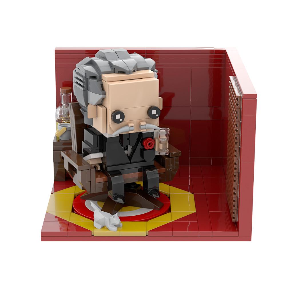 Gobricks MOC Крестный отец Вито Андолини Корлеоне Brickheadz Строительные блоки Аниме Фигурка Кирпичики Игрушки Подарок