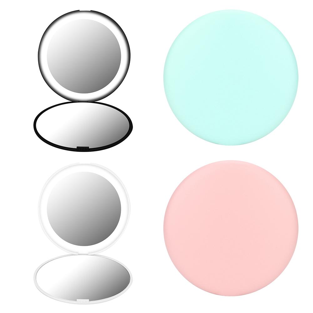 12 LEDs Mirror Foldable Mirror Portable Mirror Portable Foldable 10X Magnification Mini 12 LEDs Makeup Mirror Cosmetic Tool