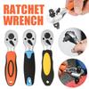 72 Tooth Mini Double Head Straight Handle Metric Ratchet Two-way Adjustable Industrial Wrench Sleeve Dual-use Wrench Socket Wrench Car Repair