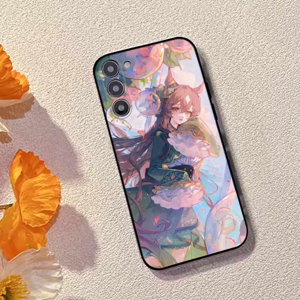 Чехол для телефона Umamusume Pretty Derby Game Satono Diamond Черный Силиконовый Мягкий Для Samsung Galaxy A73,A72,A71,A70,A53,A52,A51