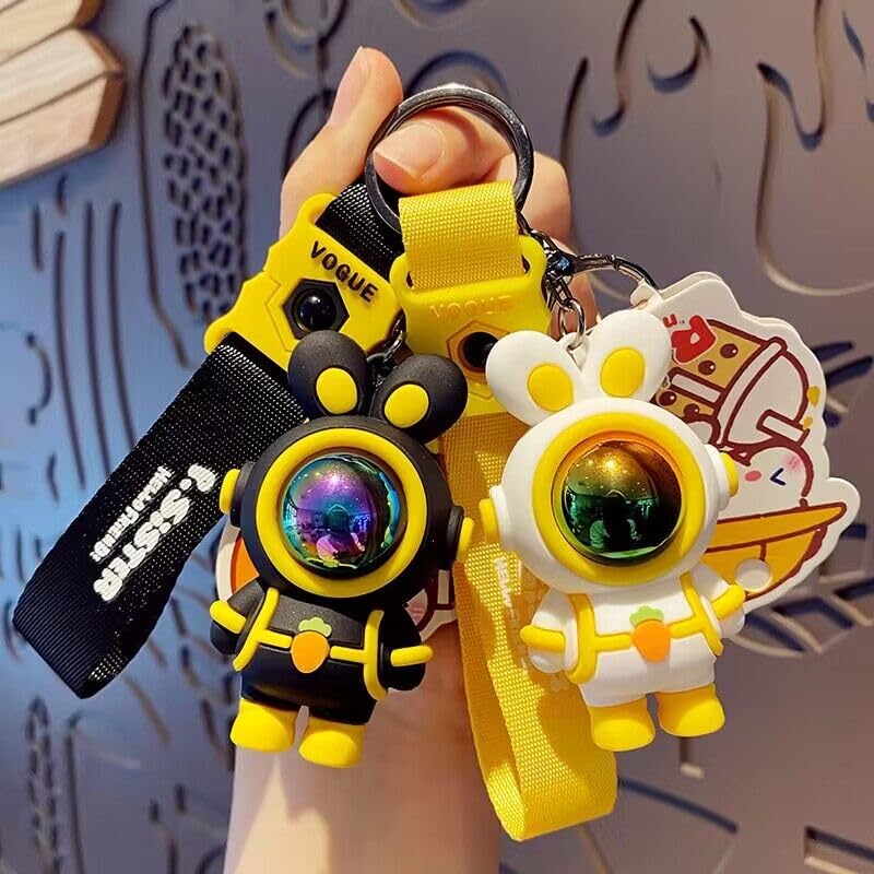 Милый брелок Kya Kya милый мультяшный кролик брелок рюкзак брелок-подвеска для мальчиков девочек женщин [AIXUAN] Аксессуар, (желтый)