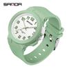 SANDA 50 Meters Swimming Waterproof Electronic Quartz Watch LED Luminous Electronic Watch