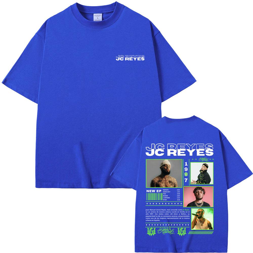 Hot Sale Rapper Jc Reyes Tour 2025 Graphic Print Tshirt Unisexs Hip Hop Fashion Short Sleeve Tshirts Unisex Retro Oversized T Shirt