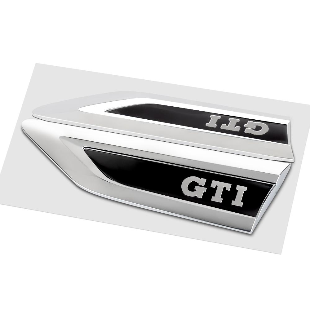 2Pcs R Line GTI 4Motion Car Logo Auto Body Fender Decoration Side Door Blade Sticker For t-iguan