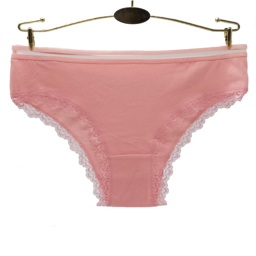 Pack Women Underwear Cotton Sexy Lace Panties Low Waist Girls Briefs Ladies Knickers Lingerie Lot / 6pcs