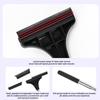 Car Rearview Mirror Wiper Stainless Steel Telescopic Retractable Layered Brush Head Window Wash Cleaning Brush Handheld Wiper
