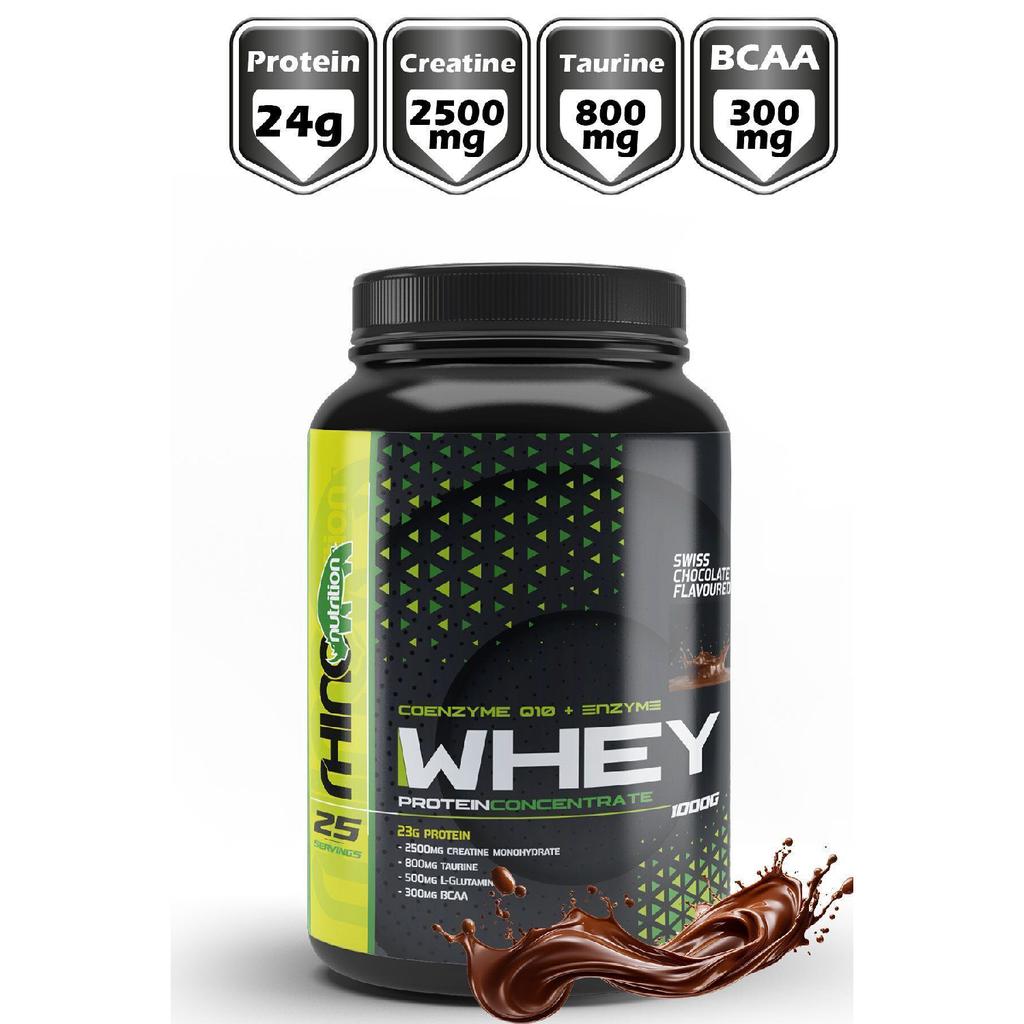 Сывороточный протеиновый порошок - 1000 г - со вкусом шоколада