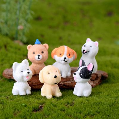 Семья и сад милый мультфильм собака миниатюрное пейзажное украшение изделия из смолы орнамент аксессуар