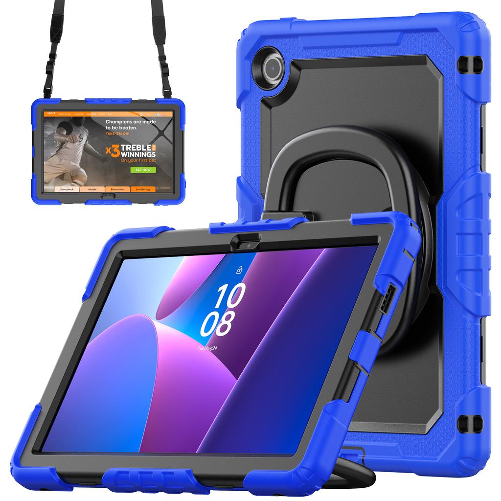 Для Lenovo Tab 10.1 (2025) TB-311XU/Tab TB311FU Чехол-подставка PC + Силикон Чехол для планшета с плечевым ремнем