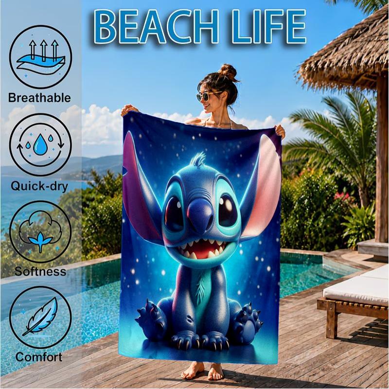 626 Experimental Artwork Printed Microfiber Beach Towel, Soft And Absorbent, Quick-Dry, Ideal for Summer Travel, Beach Essential, Swimming Pool