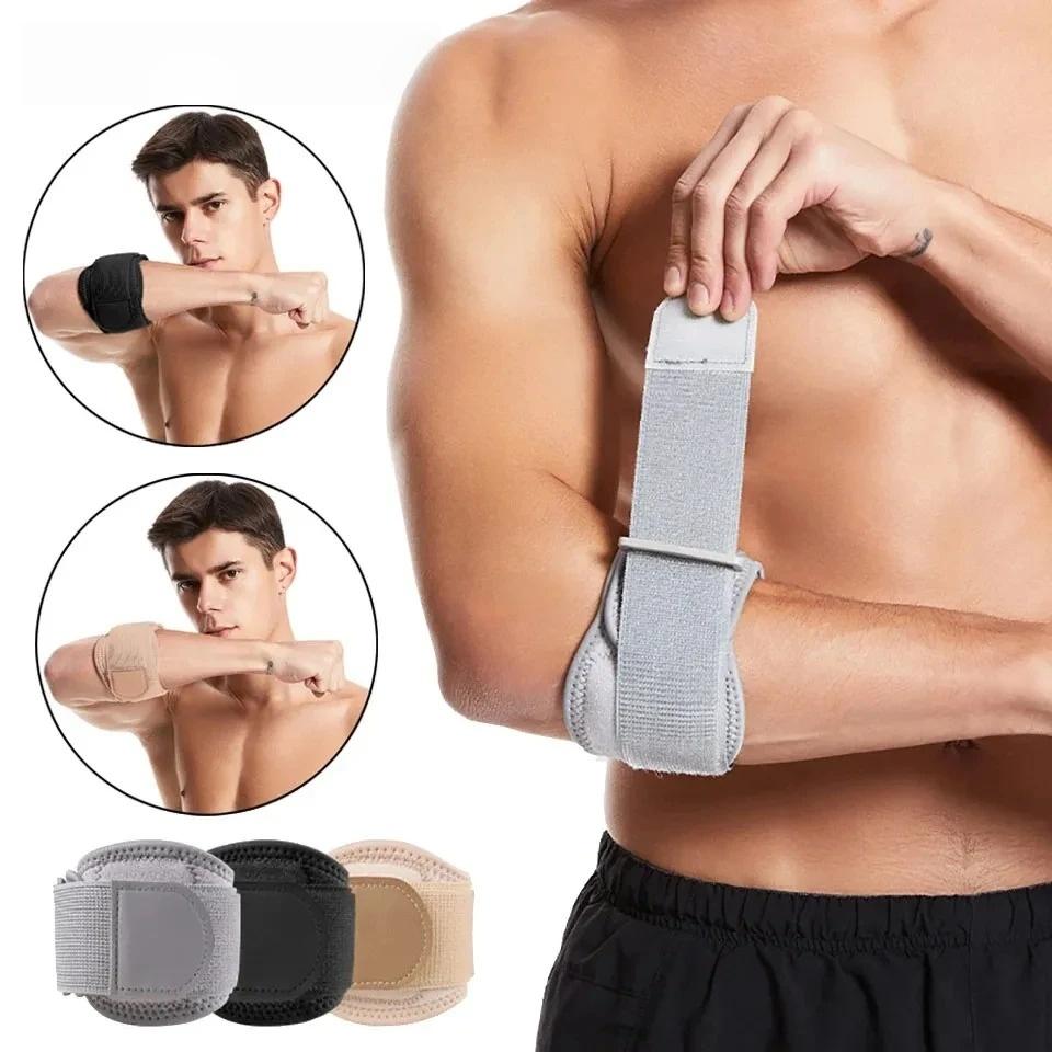 1Pcs Elbow Brace Support Band with Compression Pad for Tendonitis Tennis Golf Elbow Forearm Wrap Relieves Pain