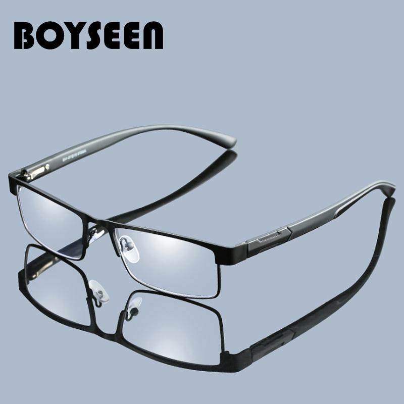 Очки для чтения BOYSEEN из титанового сплава, несферические, с 12-слойным покрытием, ретро-очки для коррекции зрения при гиперметропии