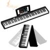 TERENCE V30 Цифровое 88 5 Вт Двойное MIDI с Педалью и Портативное для и Включает Японскую Инструкцию Черное Пианино, Клавиши, Складное, Чувствительное к Силе Нажатия