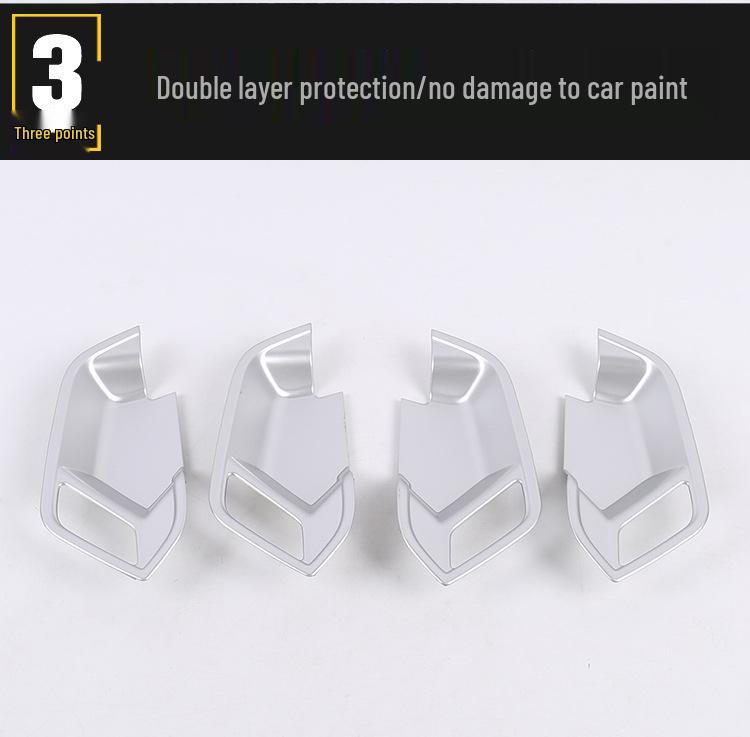2019 Q3 Interior Door Bowl Handle Cover Sticker for Car Interior Decoration