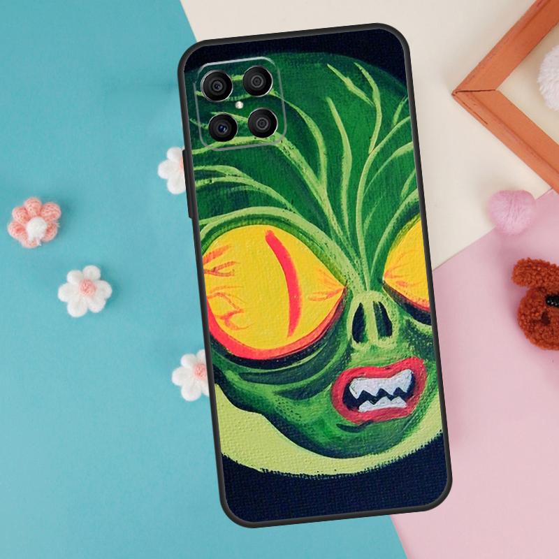 Чехол-кейс с инопланетным марсианским НЛО для Honor 200 Pro 50 70 90 X9a X8a X8 X9 X8b X9c X9b Honor Magic 7 5 6 Lite Pro