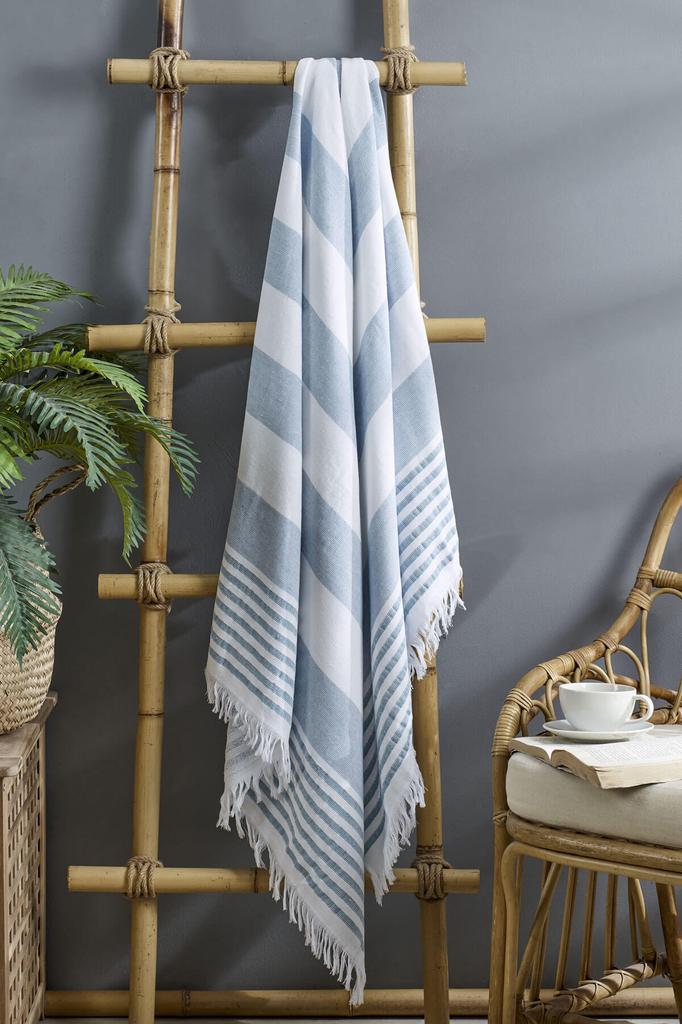 Serenity Büyük Boy Peştemal Havlu Deniz Plaj Banyo 90x170 cm %100 Pamuk