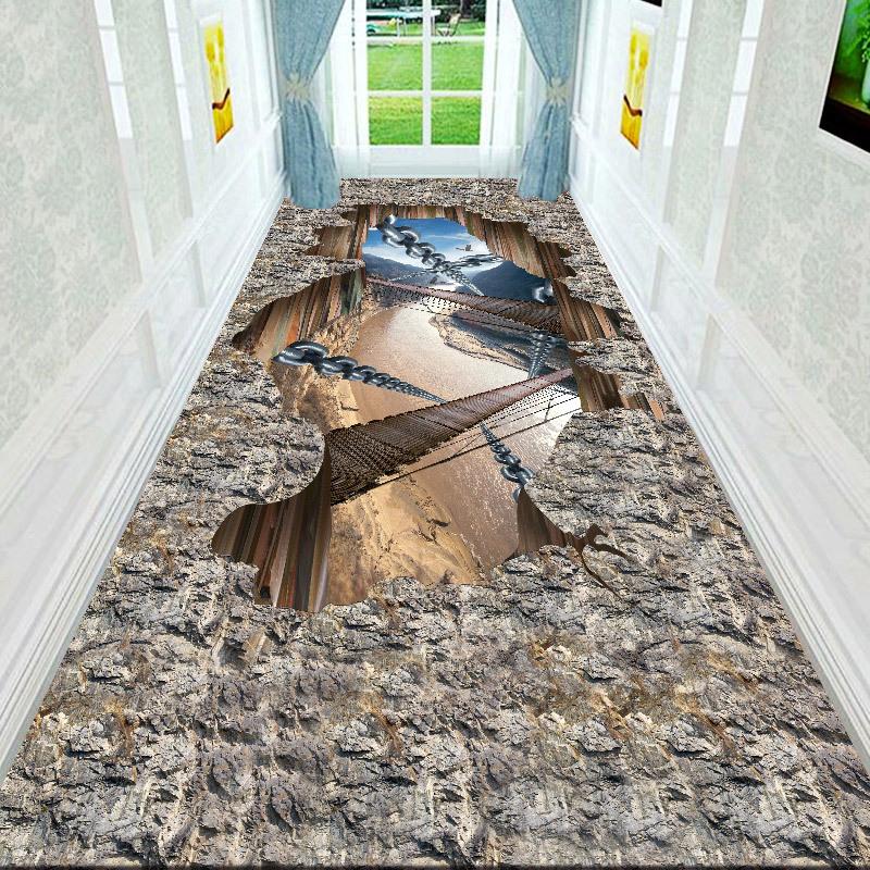 3D ковры для коридора, гостиной, украшения дома, вестибюля отеля, длинного ковра, лестницы, коврика для входной двери