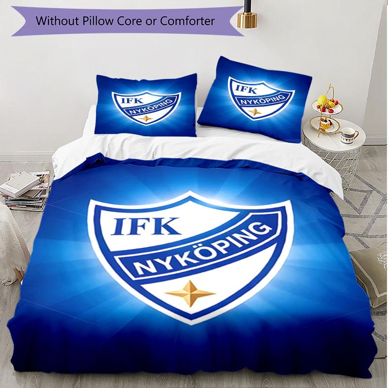 3pcs Duvet Cover Set (1*Duvet Cover + 2*Pillowcase, Without Core), IFK Norrkoping Print Soft All‑Season Bedding Set, Home Bedroom Decor Gift
