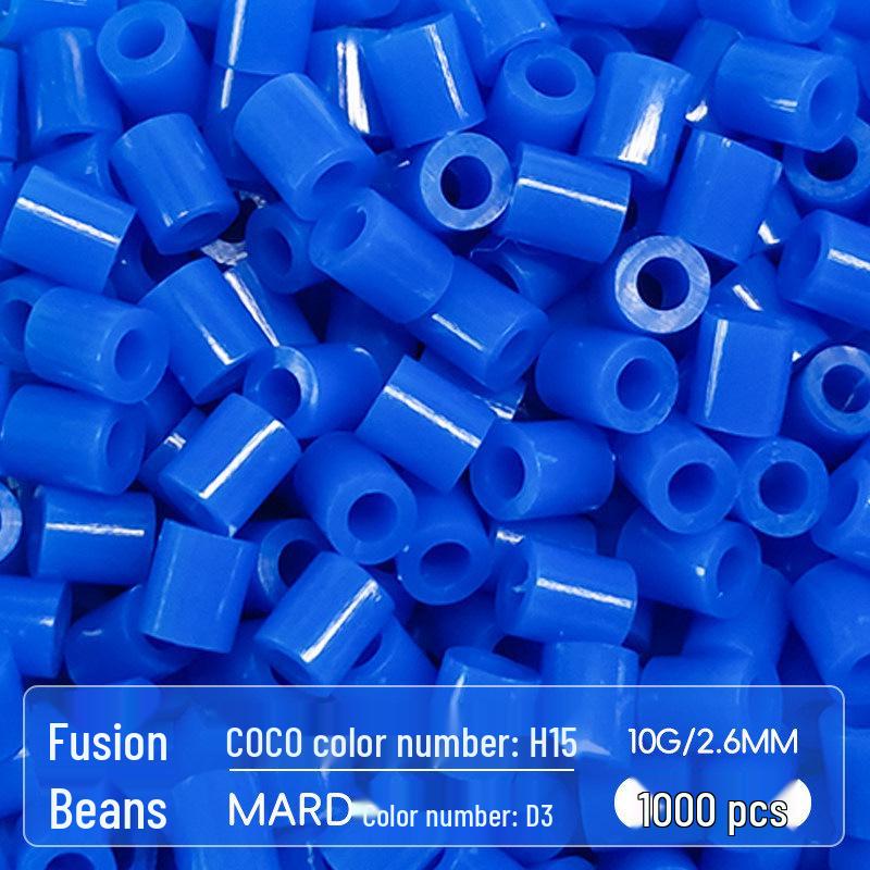 MARDCOCO Набор для пополнения бусин Серия D, 1000 бусин Fusion, 2,6 мм, одного цвета, 10 г
