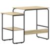 Desk with Storage Sonoma Oak 100 x 50 x 75 cm