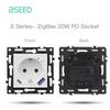 BSEED Zigbee Умные выключатели света 1/2/3 клавиши Tuya Smart Life Alexa EU Розетки Функциональные детали Стеклянные панели DIY Детали