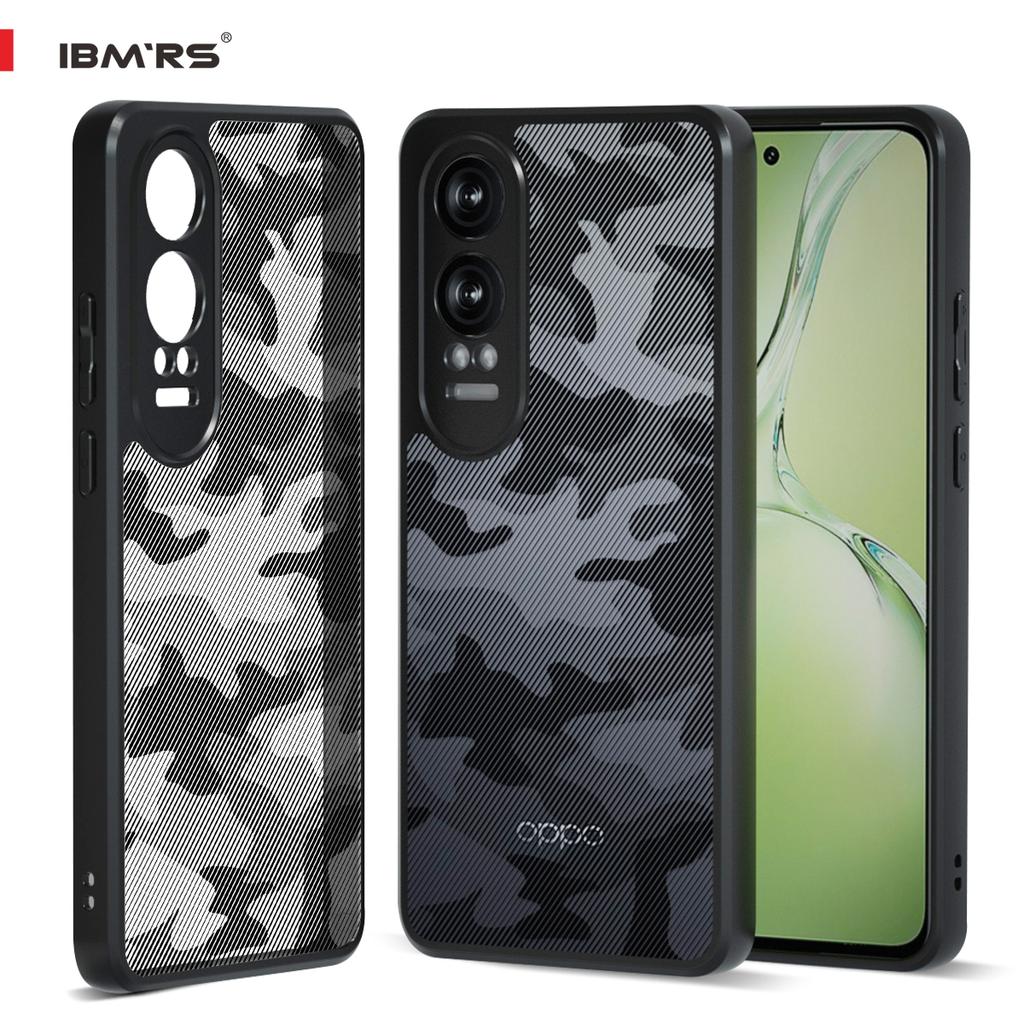 (В комплекте ремешок на запястье)Чехол-накладка IBMRS Camo для Oppo K12x (ТПУ + Поликарбонат | Матовый черный)