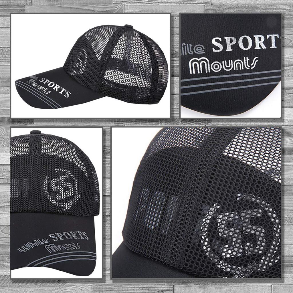 LEX STANDARD Stylish Mesh Cap with Perfect for Sports and Model CH011 Men's Logo, Outdoors, (Navy)