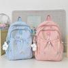 Japanese Bow Bag Female Junior High School Students Cute Joker Large Capacity Backpack Gao Yan College Backpack.