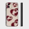 Чехол для телефона с рисунком «Любовь» на весь экран для IPhone 17 Air 16 15 14 13 Pro Max 11 12 Черный силиконовый чехол
