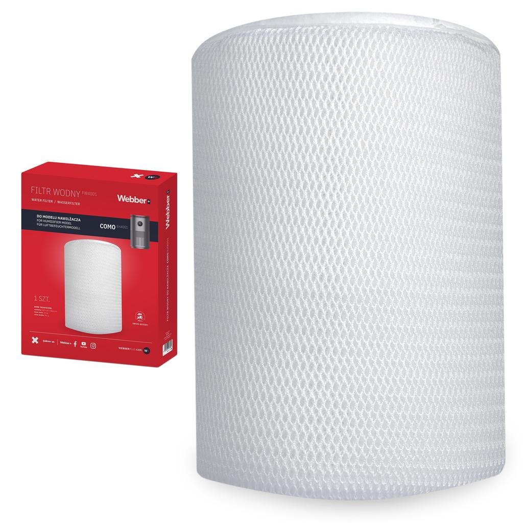 Webber COMO EH4001 UV-C WiFi ATR 360° 5L Evaporative Humidifier UVC Lamp