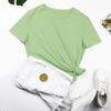 Solid Womens Casual Fashion Yyfs Color Print Short Sleeve Oneck Tshirts And Tops