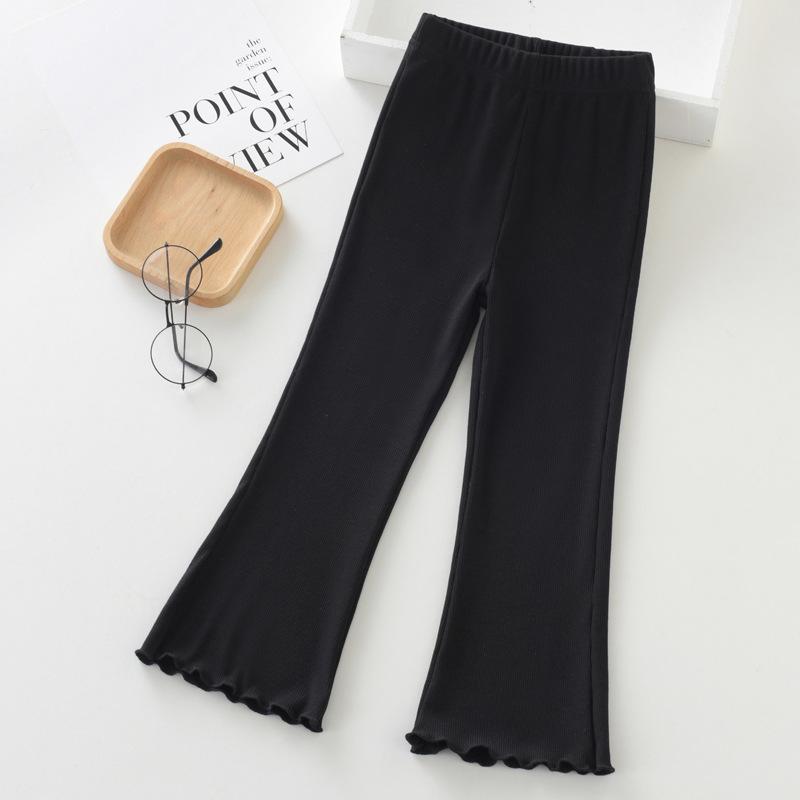 Расклешенные брюки для девочек, весенняя одежда, детские брюки, весенние и осенние модели, детская одежда больших размеров, расклешенные брюки широкого кроя