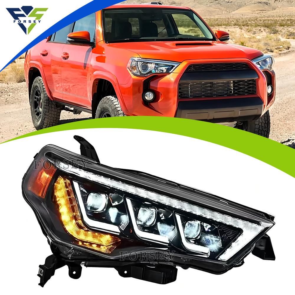 Светодиодные фары Toyota Tundra/4Runner 14-20 с динамическими поворотниками и дневными ходовыми огнями