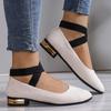 Мода 2025 Женские Балетки Обувь Противоскользящие Эластичный Ремешок на Щиколотке Обувь Женская Уличная Удобные Кроссовки Женский Тренд Лоферы для Ходьбы