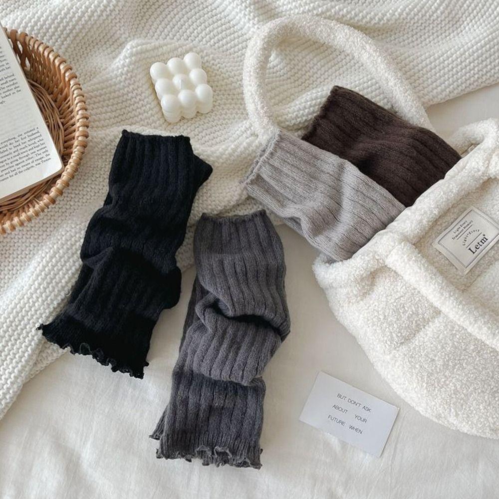 Knitting Lolitas Knitted Socks Cute Sweet Long Stockings Fashion Leg Warmers Autumn Winter