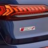 2pcs 3D Car Aluminum Badge Body Tail Trunk Logo Decoration Stickers For  AUDI Sport Germeny QUATTRO Auto Modification Accessories