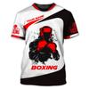 Boxing Fitness Sport T-shirt Men's Clothing Customized 3D Printed Crewneck T Shirts Daily Street Running Fashion Tee Top 2025