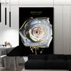 Luxury Plants White Flowers Wall Art Painting Picture Golden Art Canvas Poster Prints Nordic Flowers Art for Living Room Decor