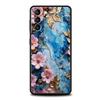 Цветочный Мраморный Чехол Для Телефона Для Samsung Galaxy S25 Edge S24 S23 S22 S21 Ultra S20 FE 5G S10 S10E S9 Plus Мягкий ТПУ Чехол