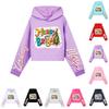 Kids' Casual Fashion Christmas Printed Long Sleeve Hooded Sweatshirt (No Drawstring)
