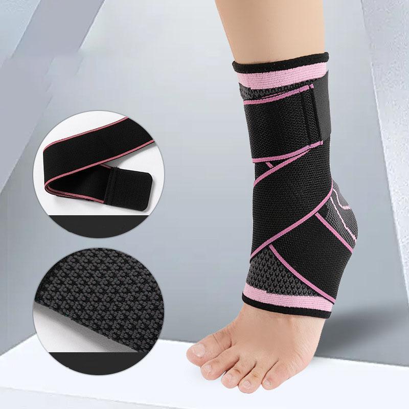 1 предмет, спортивный бандаж на щиколотку, компрессионный ремень, рукава, поддержка 3D плетения, эластичный бандаж, защитное снаряжение для ног, тренажерный зал, фитнес
