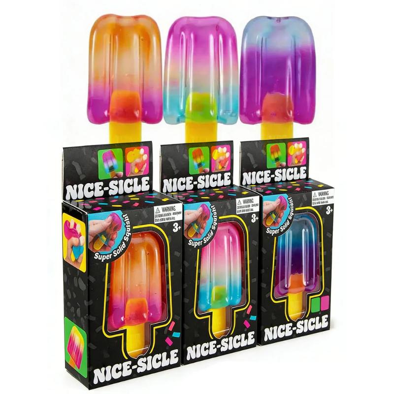 Needoh Nice Cube Сенсорный Nice-Sicle Снятие стресса Сквиш-куб Противотревожный сжимаемый предмет Для концентрации Население с СДВГ