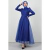 Alara Hijab Evening Dress Navy Blue