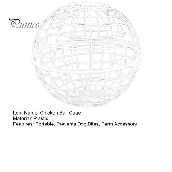 Ball Shaped Movable Chicken House Rollable Poultry Enclosure Round Hutch Plastic Chicken Coop Safety Cage To Prevent Dog Bites for Chicks Rabbits