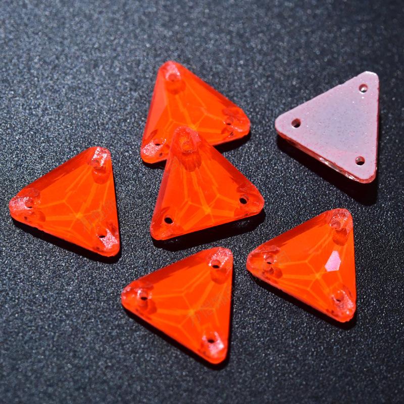 Неоновое стекло Ручная дрель для швов Оранжевый флуоресцентный, капля воды Специальная форма Спутник Плоское дно Двойное отверстие Ручная дрель для швов Камень DIY Ювелирные аксессуары