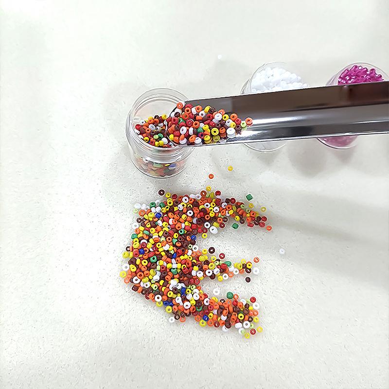 Совок для украшений с изогнутым концом, алмазные бусины, совок, нержавеющая сталь, инструмент для украшений